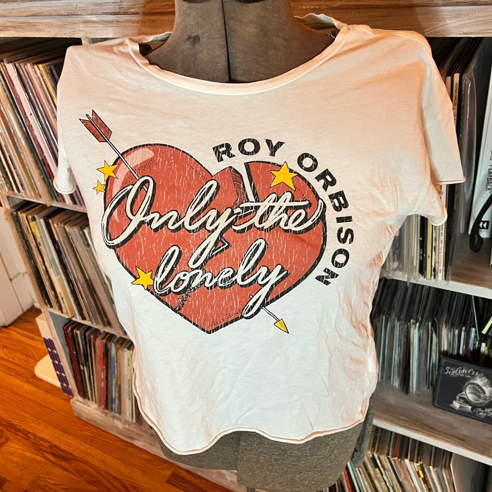 Midnight Rider Roy Orbison Graphic Women's White T-Shirt